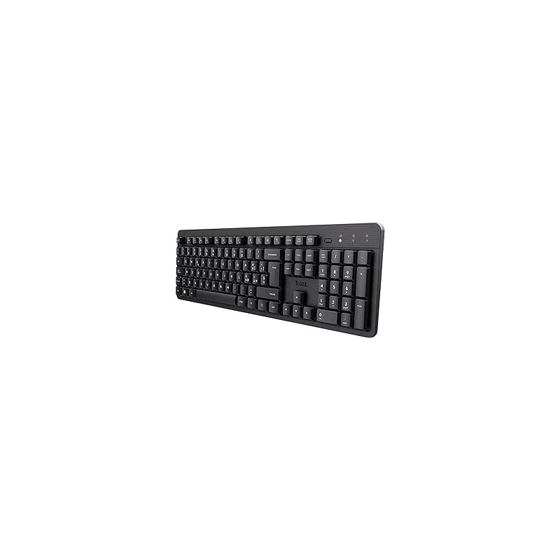Outlet Trust Ody II Bezprzewodowa Klawiatura Cicha Włoski QWERTY czarna