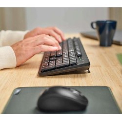 Outlet Trust Ody II Bezprzewodowa Klawiatura Cicha Włoski QWERTY czarna