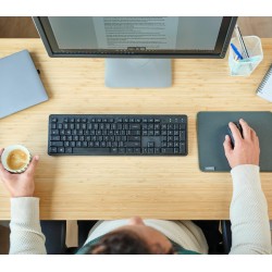Outlet Trust Ody II Bezprzewodowa Klawiatura Cicha Włoski QWERTY czarna