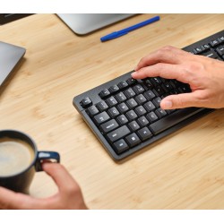Outlet Trust Ody II Bezprzewodowa Klawiatura Cicha Włoski QWERTY czarna