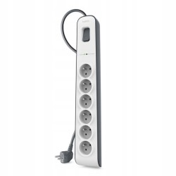 Outlet Belkin BSV603CA2M listwa przeciwprzepięciowa 6 gniazd 2m 650J USB