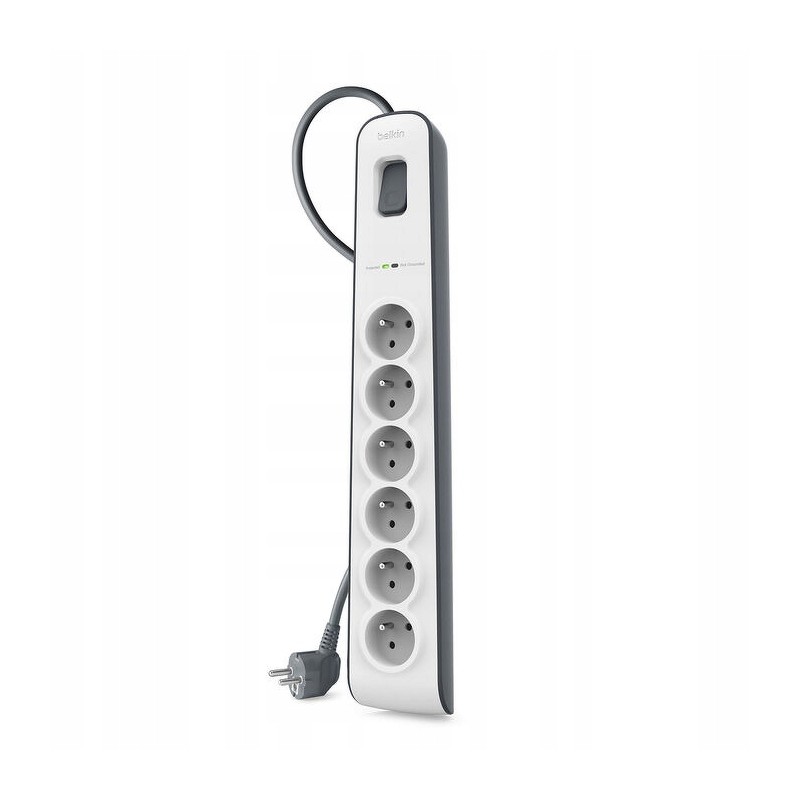 Outlet Belkin BSV603CA2M listwa przeciwprzepięciowa 6 gniazd 2m 650J USB