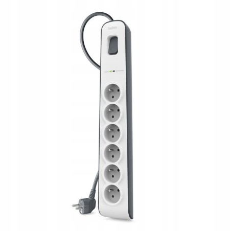 Outlet Belkin BSV603CA2M listwa przeciwprzepięciowa 6 gniazd 2m 650J USB