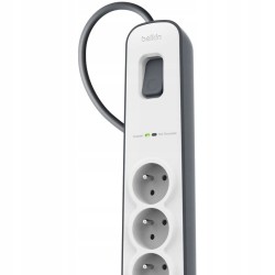 Outlet Belkin BSV603CA2M listwa przeciwprzepięciowa 6 gniazd 2m 650J USB