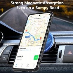 Outlet Magnetyczne etui Samsung Galaxy A56 5G ze szkłem hartowanym czarne