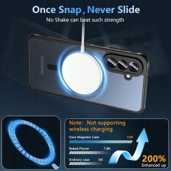 Outlet Magnetyczne etui Samsung Galaxy A56 5G ze szkłem hartowanym czarne