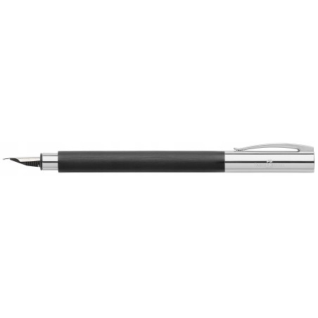 Outlet Pióro Faber-Castell na naboje atramentowe czarne-srebrne