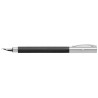 Outlet Pióro Faber-Castell na naboje atramentowe czarne-srebrne