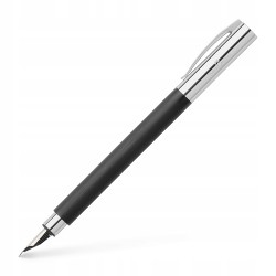 Outlet Pióro Faber-Castell na naboje atramentowe czarne-srebrne