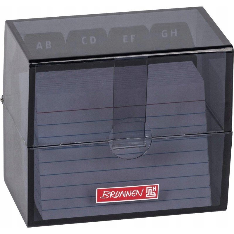 Outlet Pudełko Brunnen 102058090 czarne 8,5 x 7,5 x 4,8 cm na karty A8