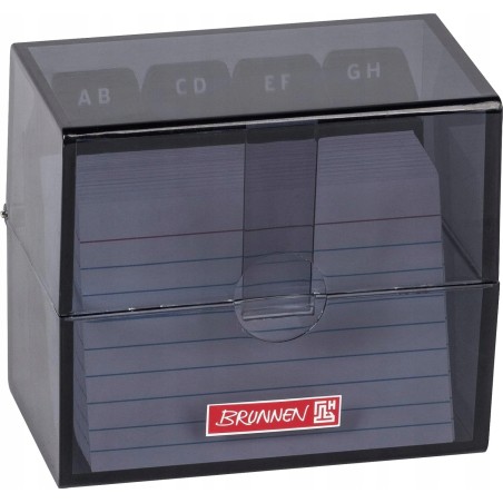 Outlet Pudełko Brunnen 102058090 czarne 8,5 x 7,5 x 4,8 cm na karty A8
