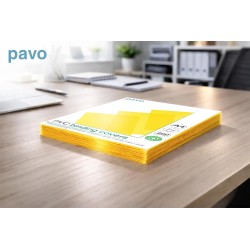 Outlet Folia okładkowa Pavo A4 PVC 0,20 mm przezroczysta/żółta 100 szt OPIS