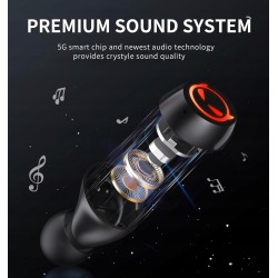 Outlet Bezprzewodowe słuchawki douszne Bluetooth 5.0 30hodtwarzania OPIS