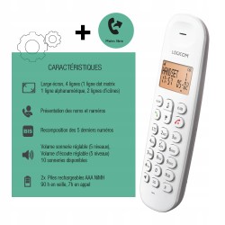 Outlet Logicom ILOA 150 bezprzewodowy telefon analogowy DECT solo