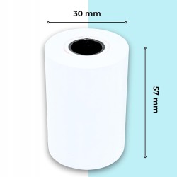 Outlet Double Dragon rolki termiczne 57 x 30 mm do paragonów - 20 szt.