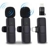 Outlet NK Mikrofon bezprzewodowy mikrofon do nagrywania lighting/usb c do
