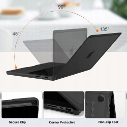 MOSISO Etui twarde do MacBook Pro 14" - czarna szybka ochrona