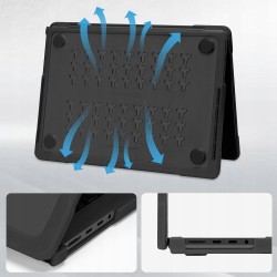 MOSISO Etui twarde do MacBook Pro 14" - czarna szybka ochrona