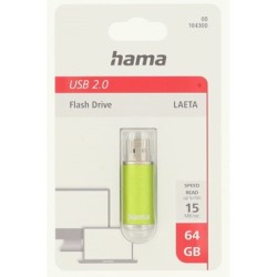 Outlet Pendrive Hama Laeta 64GB USB 2.0 10 Mb/s zielony