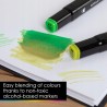 Outlet Marker alkoholowy OfficeTree, zestaw 24 szt. w delikatnych kolorach