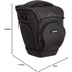 Outlet AmazonBasics RFQ468 futerał do aparatu 6,9 x 6,3 x 9 cali czarny