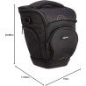 Outlet AmazonBasics RFQ468 futerał do aparatu 6,9 x 6,3 x 9 cali czarny