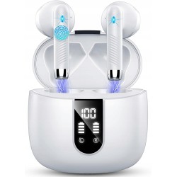Outlet Słuchawki bezprzewodowe Wasart J55 douszne bluetooth 5.3 białe