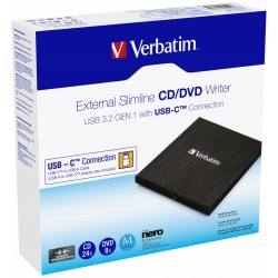 Outlet Nagrywarka CD (combo z DVD) zewnętrzna Verbatim 43886 + przewód