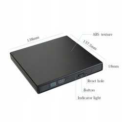 Outlet Nagrywarka CD (combo z DVD) zewnętrzna Verbatim 43886 + przewód