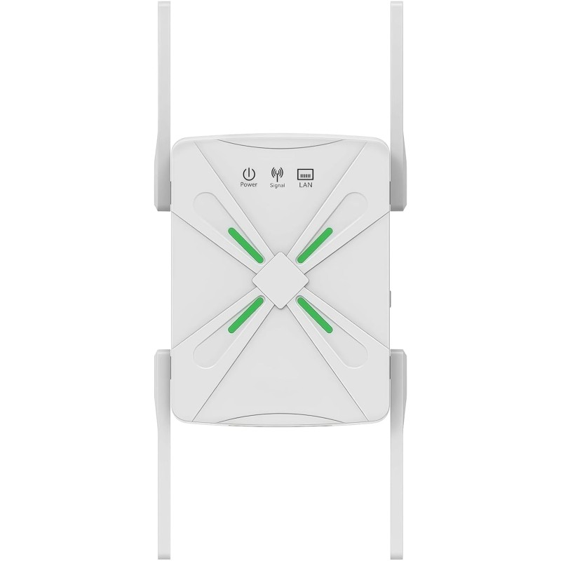 Outlet Wzmacniacz sygnału WiFi Dual Band 5GHz/2,4GHz 4 anteny wtyczka UK
