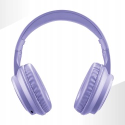 Outlet Music Sound BOOST Bezprzewodowe słuchawki wokółuszne fioletowe z