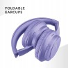 Outlet Music Sound BOOST Bezprzewodowe słuchawki wokółuszne fioletowe z