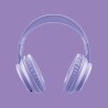 Outlet Music Sound BOOST Bezprzewodowe słuchawki wokółuszne fioletowe z