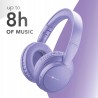 Outlet Music Sound BOOST Bezprzewodowe słuchawki wokółuszne fioletowe z