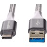 Outlet Kabel USB-C USB-A 3.1 Gen2 10Gb/s 3A pleciony szybkie ładowanie