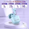 Outlet Ample Bezprzewodowe słuchawki douszne Bluetooth 5.3, niebieskie