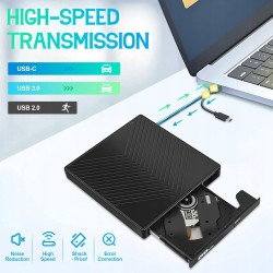 Outlet Zewnętrzny napęd CD/DVD 7 w 1 USB 3.0 z 4 portami USB i USB-C