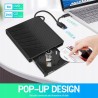 Outlet Zewnętrzny napęd CD/DVD 7 w 1 USB 3.0 z 4 portami USB i USB-C