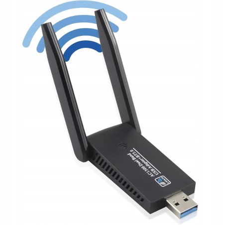 Outlet Karta sieciowa USB Wifi 1300 Mbps USB 3.0 5 GHz 2,4 GHz o dużym