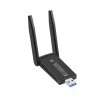 Outlet Karta sieciowa USB Wifi 1300 Mbps USB 3.0 5 GHz 2,4 GHz o dużym