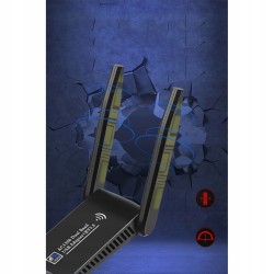 Outlet Karta sieciowa USB Wifi 1300 Mbps USB 3.0 5 GHz 2,4 GHz o dużym