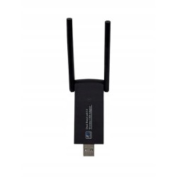 Outlet Adapter WiFi USB 1300Mb/s dual band 5GHz i 2,4GHz do PC z antenami