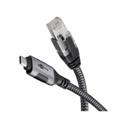 Goobay WNC70697 kabel USB-C RJ45 Ethernet 1,5 m LAN 1Gbit CAT6 adapter