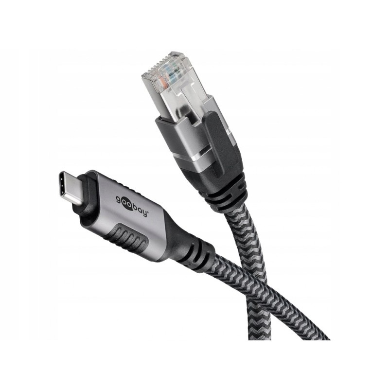 Goobay WNC70697 kabel USB-C RJ45 Ethernet 1,5 m LAN 1Gbit CAT6 adapter