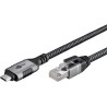 Goobay WNC70697 kabel USB-C RJ45 Ethernet 1,5 m LAN 1Gbit CAT6 adapter