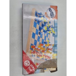 Outlet Gra Szachy drewniane z rycerzami Small Foot pamięć zwiększa IQ OPIS