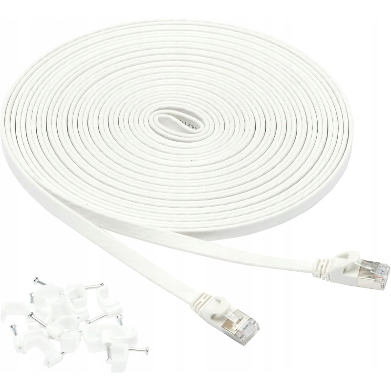 Amazon Basics RJ45 Cat-7 Gigabit Ethernet Patch Internet kabel 9,1M