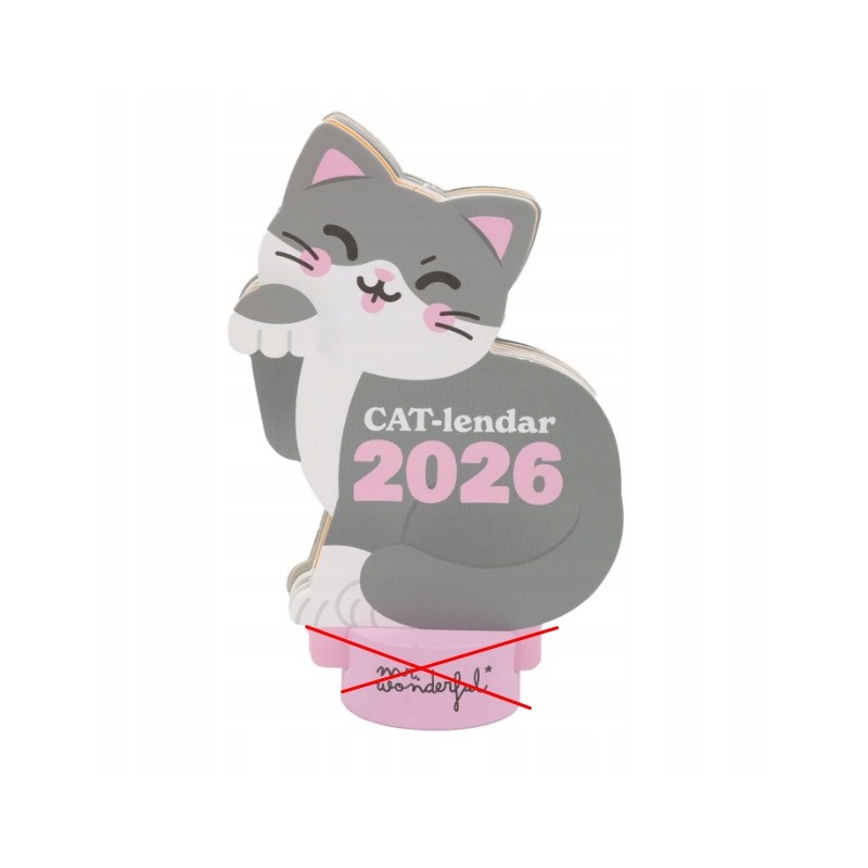 Outlet Pan Cudowny kalendarz 2026 koty CAT-lendar planer organizer poręczny
