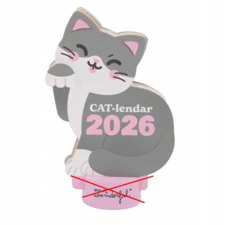 Outlet Pan Cudowny kalendarz 2026 koty CAT-lendar planer organizer poręczny
