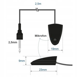 Outlet Mikrofon radia samochodowego Blaupunkt Bluetooth 3mm